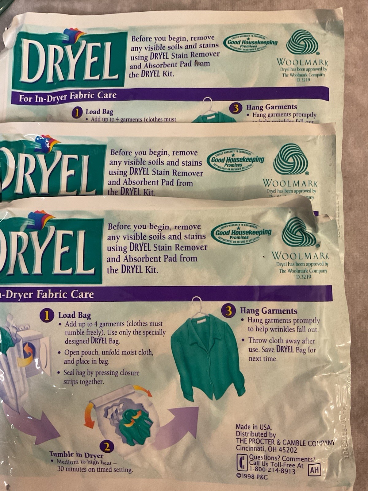 DRYEL DRY CLEAN ONLY FABRIC CARE IN YOUR DRYER STARTER KIT OPEN BOX PARTIAL
