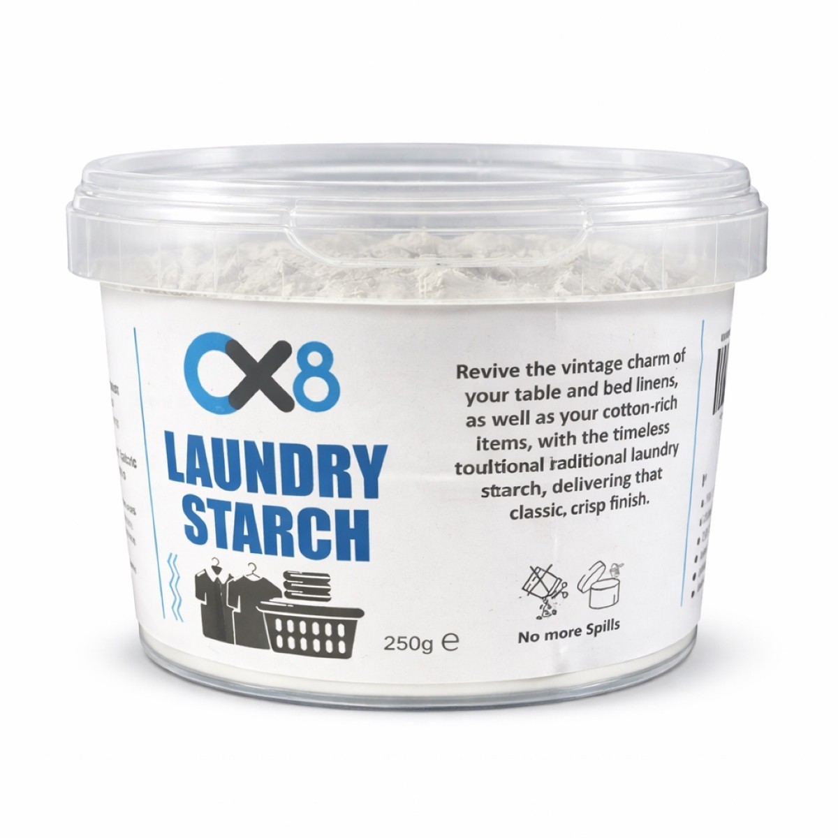 Laundry Starch 250g 3 Pack Crisp Finish Fabric Starch Shirts Table Linen