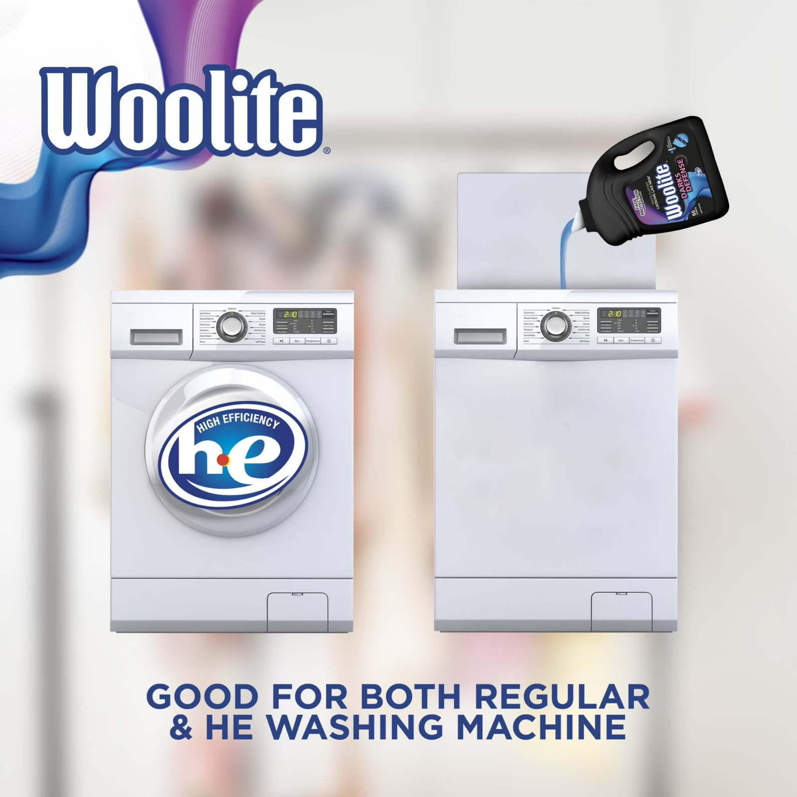 Woolite Darks Defense Liquid Laundry Detergent, 66 Loads, 100 Fl Oz, HE & Regula