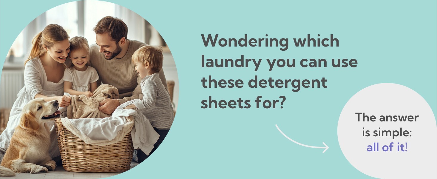 🧺 Lazzure Eco-Friendly Laundry Detergent Sheets – 64 Biodegradable Sheets
