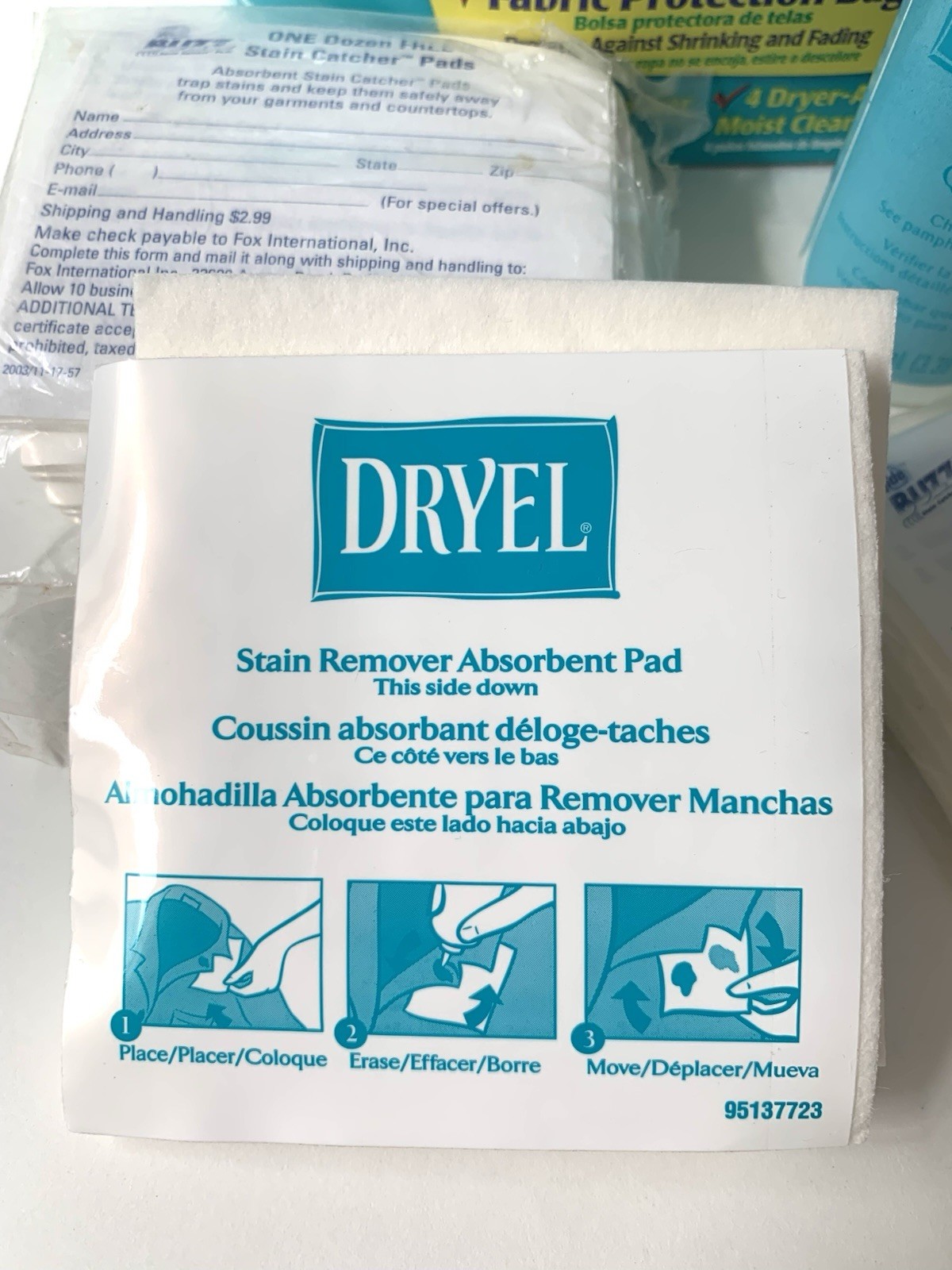 Dryel At Home Dry Cleaner Starter Kit 4 Loads 16 Garments Vtg Partial Box