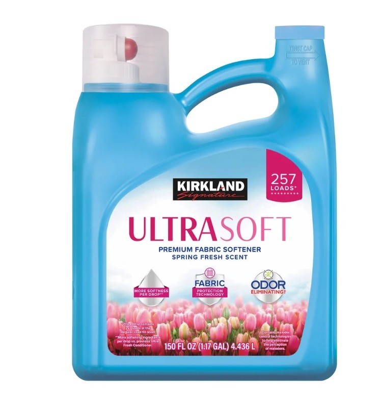 Kirkland Signature Ultra Soft Fabric Softener, 257 Loads, 150 fl oz