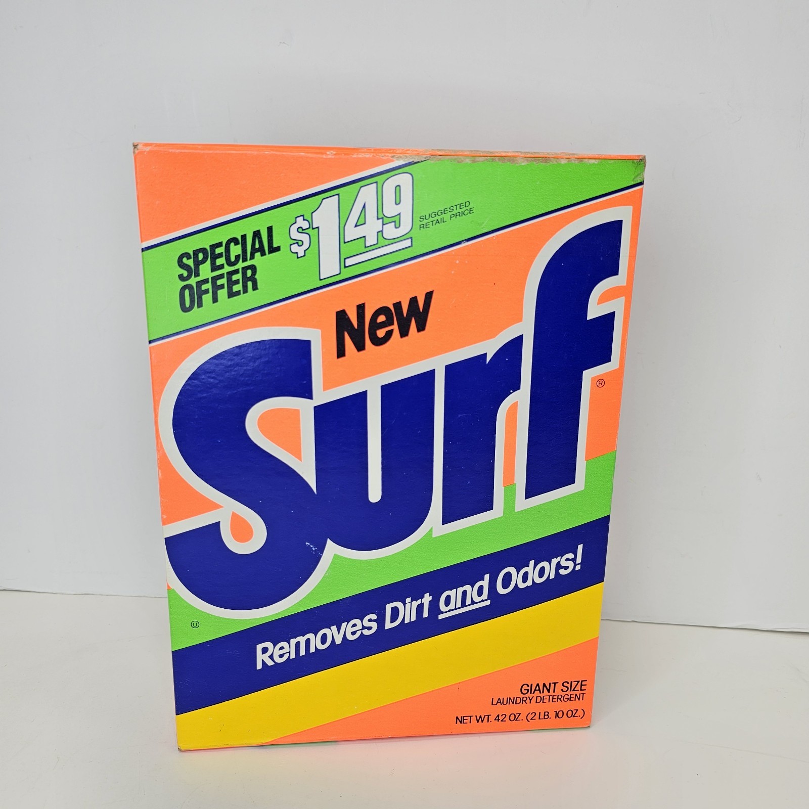 SURF Laundry Detergent Powder Soap Giant Size 42oz Sealed Vintage 1990’s