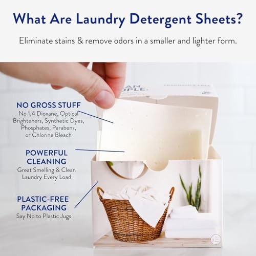 The Clean People Laundry Detergent Sheets 32 Pack Fresh