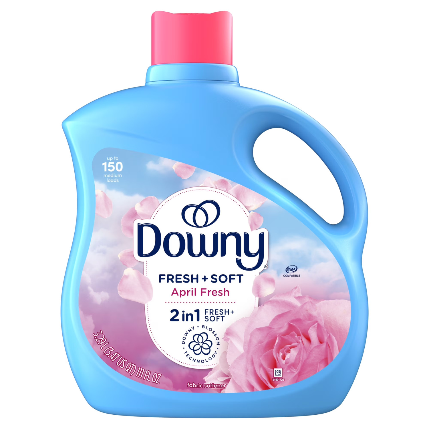 3 Pack Downy Liquid Fabric Softener, April Fresh Scent, 111 fl oz, 150 Loads