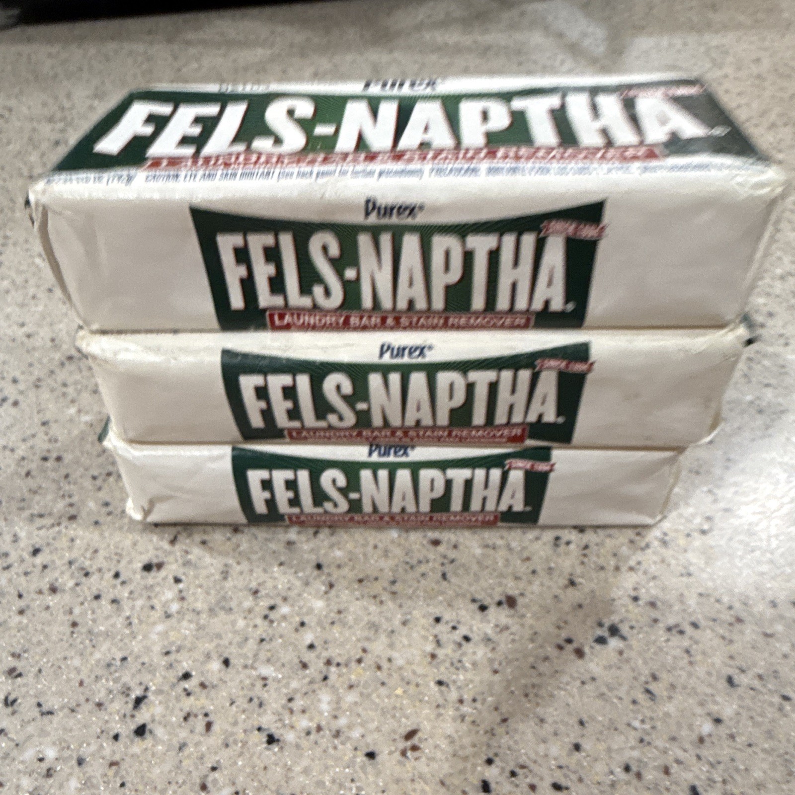Purex Fels-Naptha Stain Remover Laundry Bar Soap 5 oz, 3 Pack