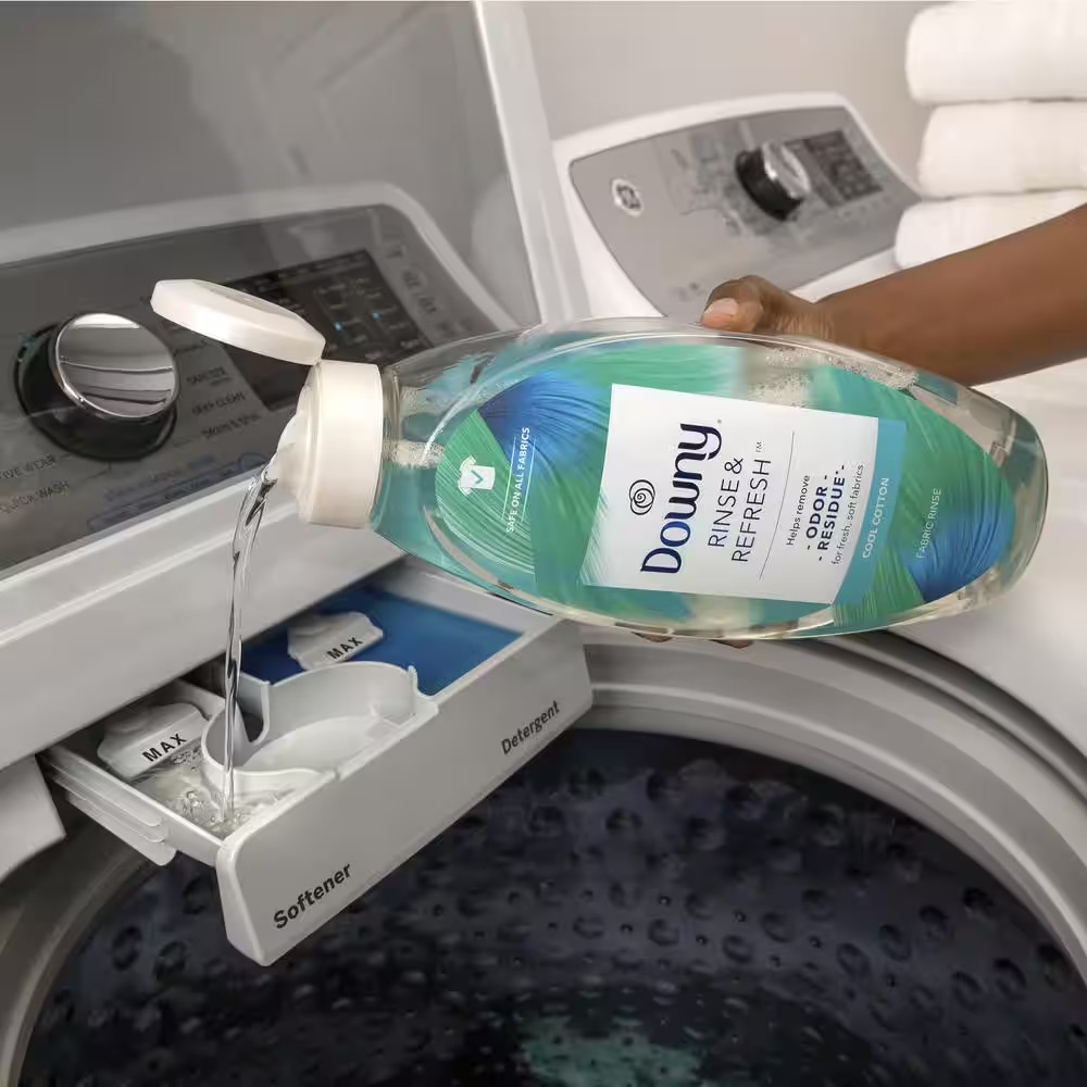 Rinse and Refresh Odor Remover Cool Cotton Scent Liquid Fabric Softener, 70-Load