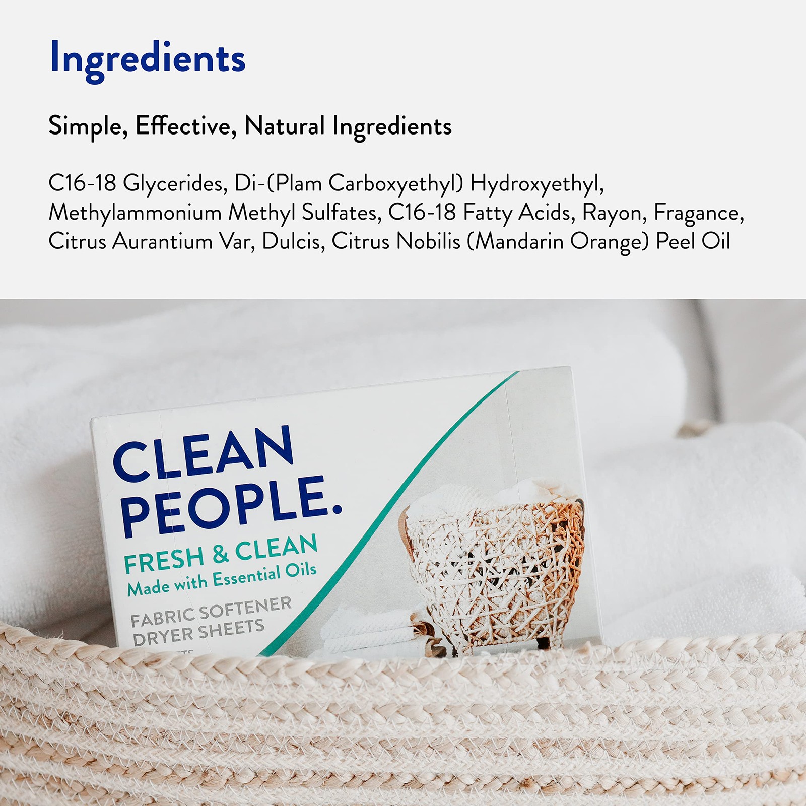 The Clean People Fabric Softener Sheets – Dryer 240 Count (Pack of 1)