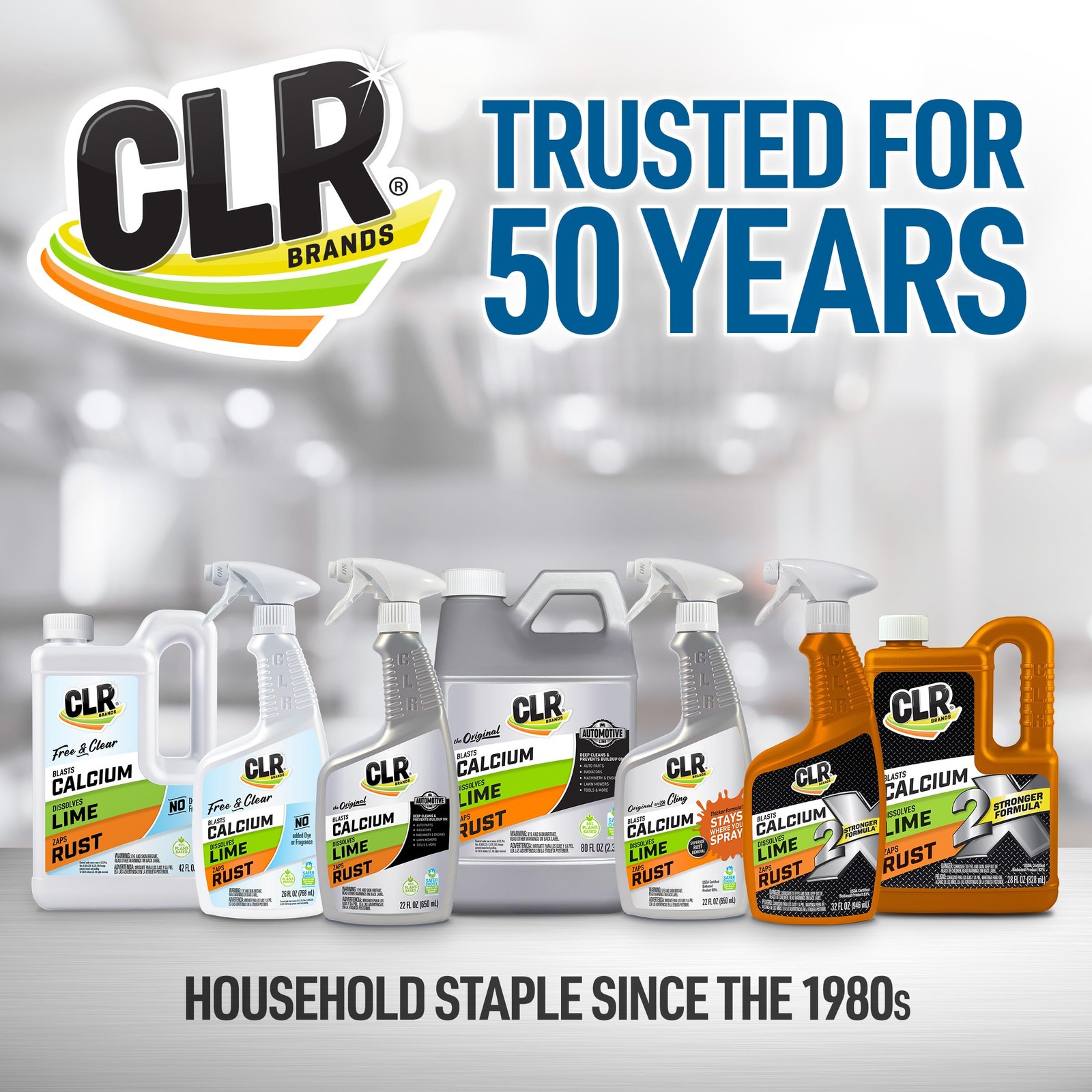 CLR Brands 2X Calcium Lime and Rust Remover – 32 oz 32 Fl Oz (Pack of 1)