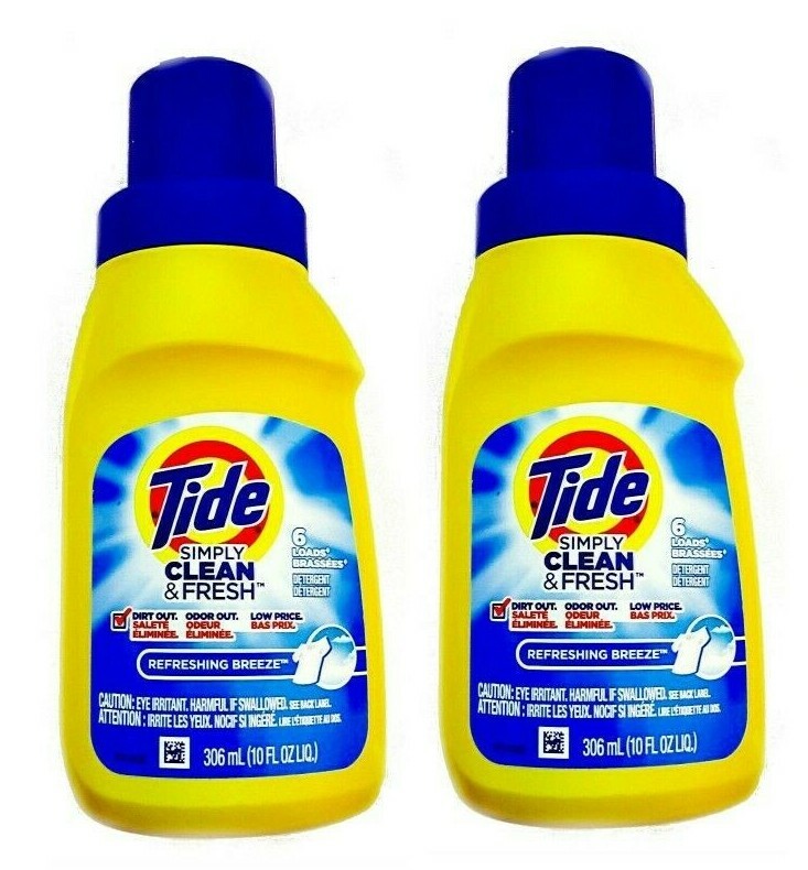 TIDE Simply Clean & Fresh Laundry Detergent WASH CLOTHES 10 oz Ea BRAND NEW