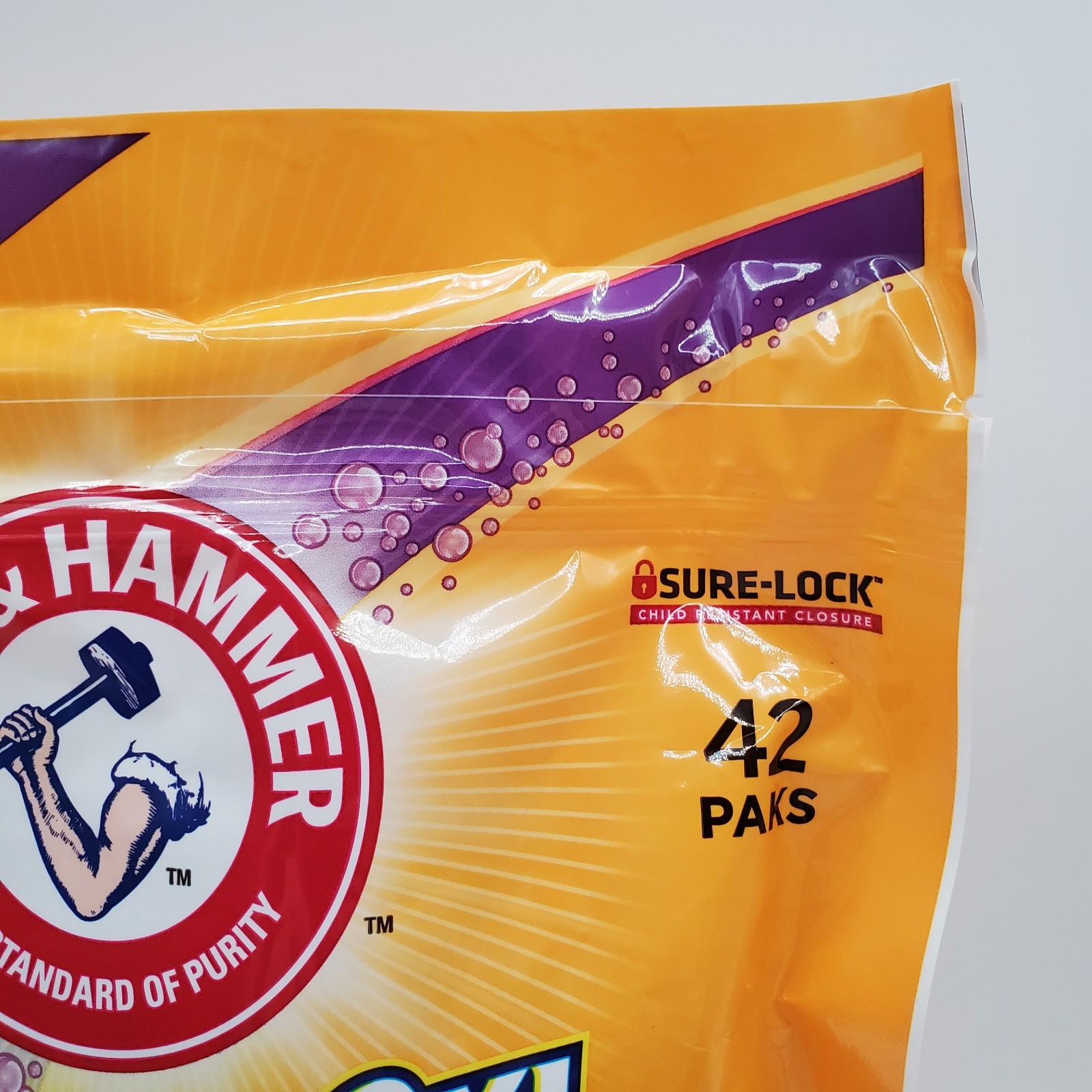 Arm Hammer Plus OxiClean 5 in 1 Power Paks 42ct Laundry Detergent Odor Blaster