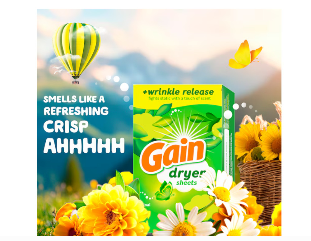 Gain Original Fabric Softener Dryer sheets 240 Loads 240 -Count