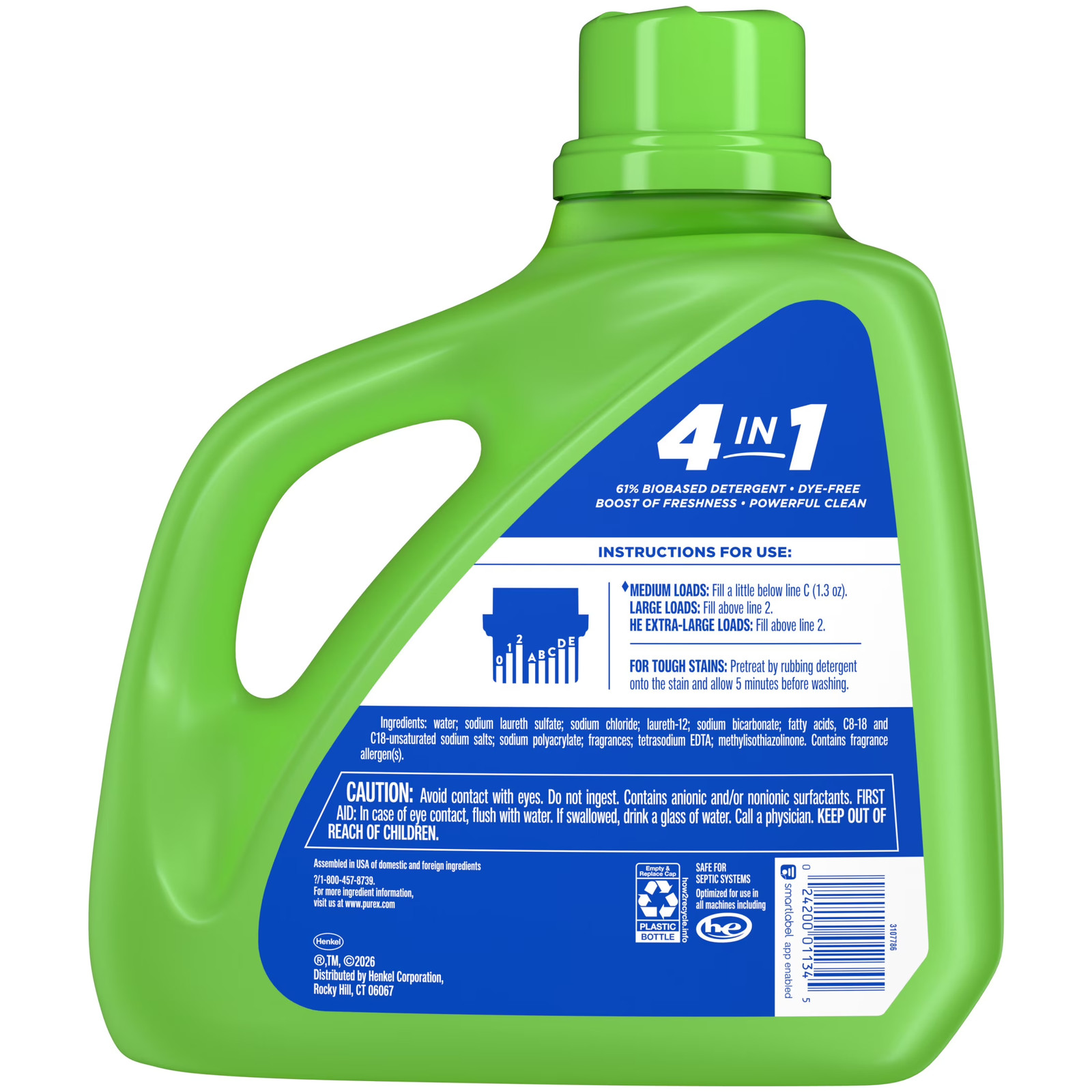 Natural Elements Liquid Detergent, Fresh Lilies & Linen, 150 fl oz, 115 loads