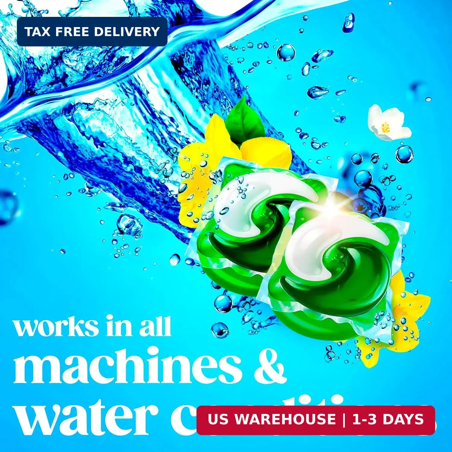 Gain Flings Liquid Washing Detergent Pods, Now with Odor Defense + Color Guard,