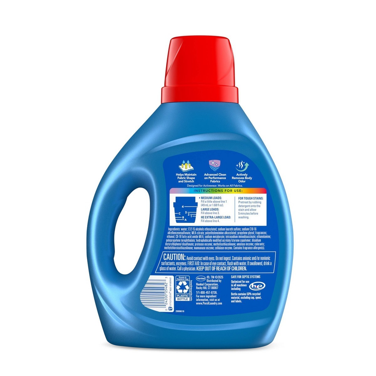 Persil Activewear HE Deep Cleaning Concentrated Detergent 50 Loads – 84 fl oz