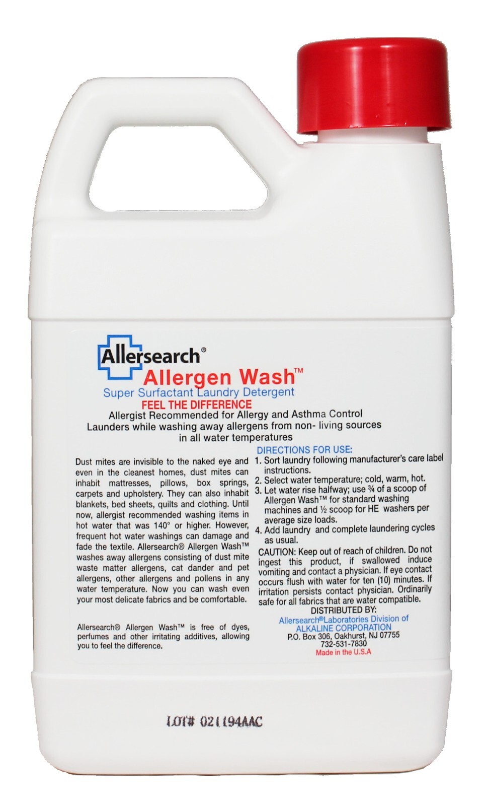 Allersearch AllergenWash Laundry Detergent 24 Oz