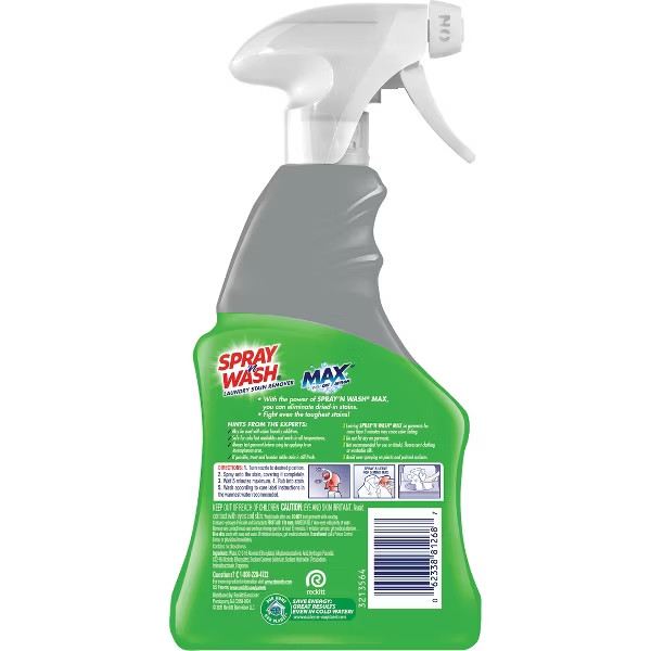 Spray ‘n Wash Max – Trigger 22oz: Stain Remover, Bleach-Free, Fresh Scent