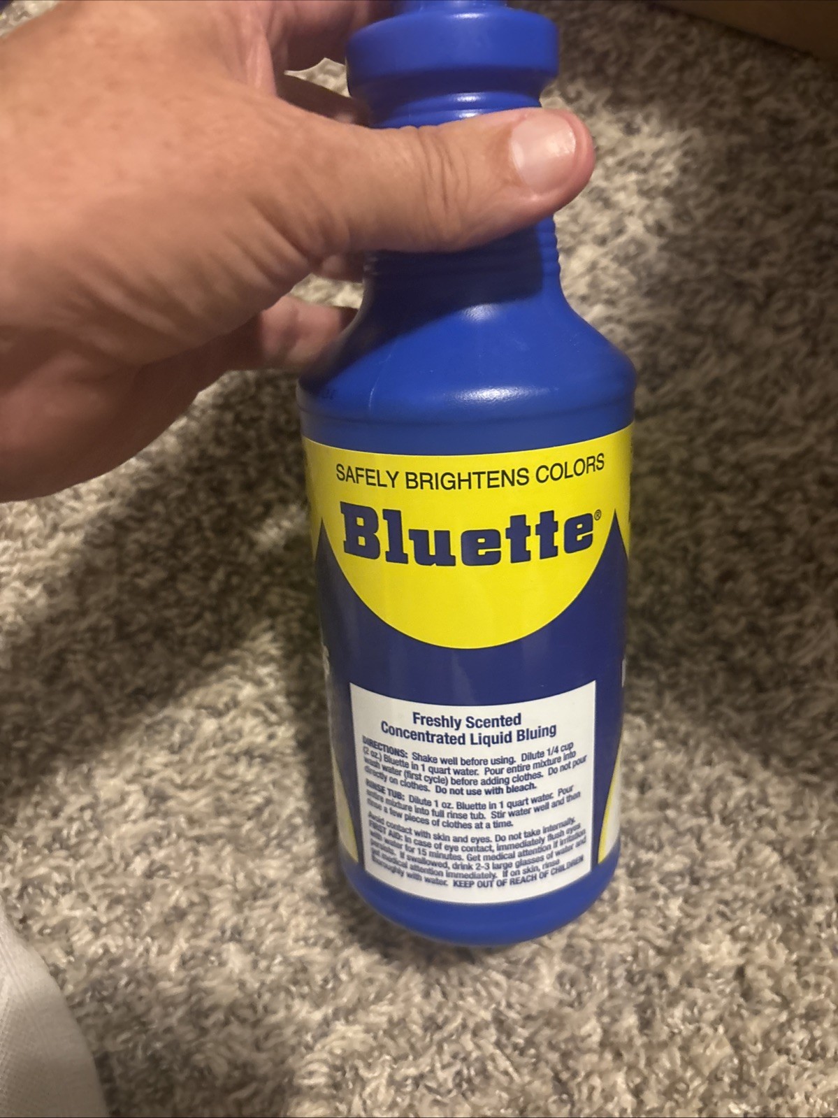 Bluette Concentrated Liquid Laundry Bluing / Laundry Detergent Whitener 32 fl oz