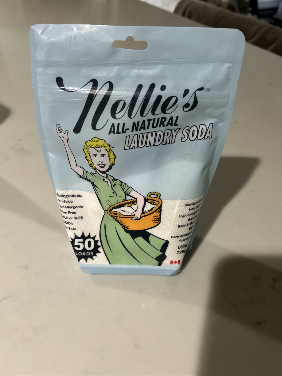 Nellie’s 50 Load Bag Laundry Soda-NEW