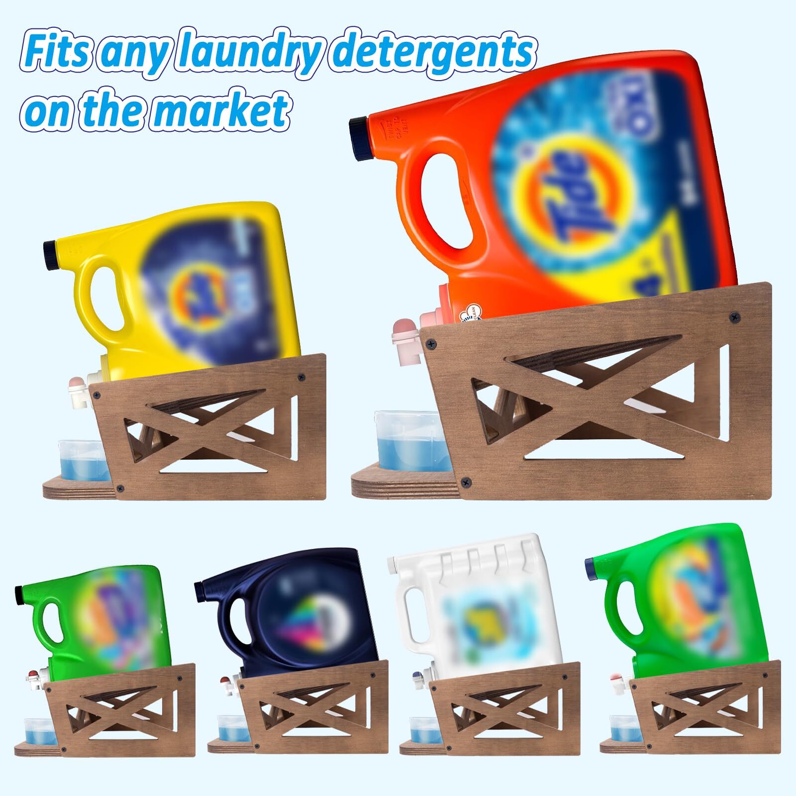 Laundry Detergent HolderCan Hold 2 Bottles of Laundry DetergentHolds up to 35…