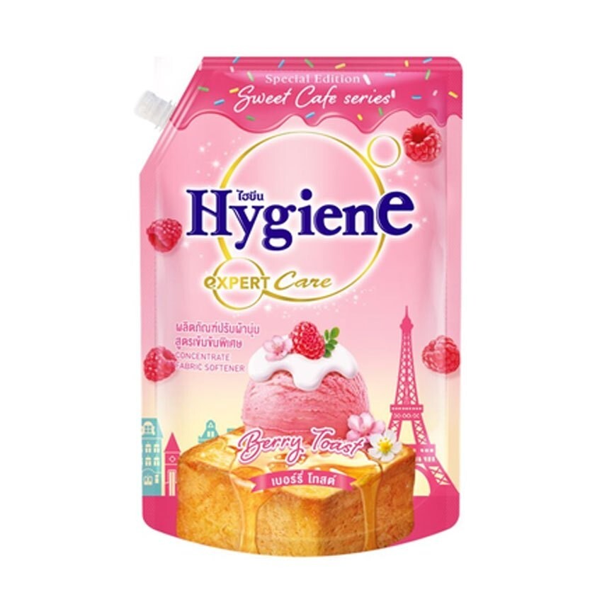 Hygiene Expert Care Berry Toast Scent Fabric Softener Sweet Cafe Series 1100 ml