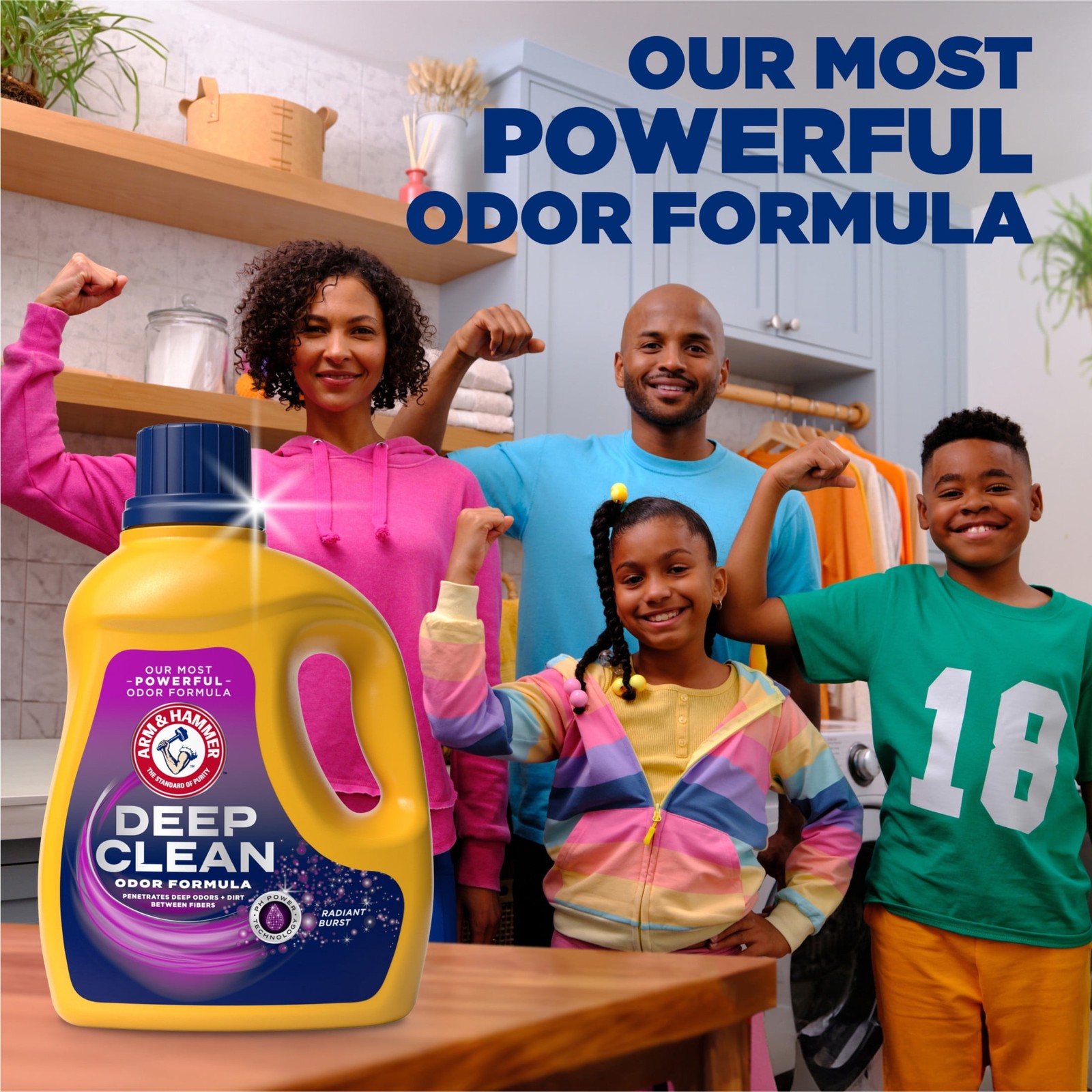 Deep Clean Odor Formula, Liquid Laundry Detergent, 102 fl oz​, 68 Loads