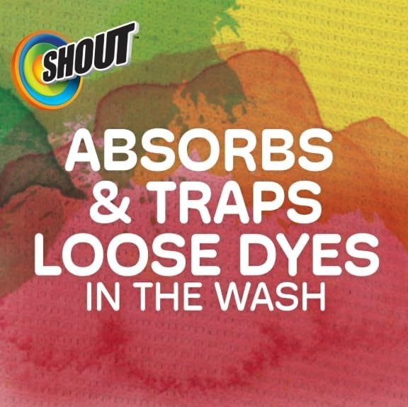 Shout Color Catcher Laundry Sheets 72 Count Pack of 4 Prevent Color Runs