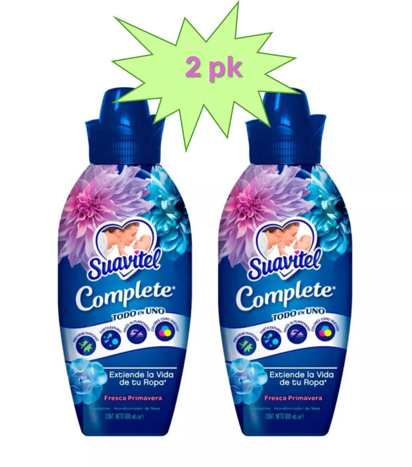 Suavitel Complete Fabric Softener – Fresca Primavera, 700ml (Pack of 2)