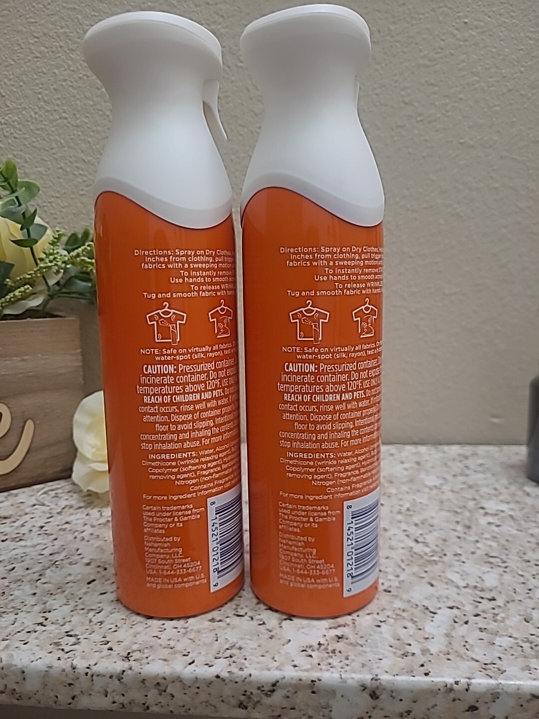 Bounce Anti Static Spray, 9.7oz(275g) Anti Static Spray & Instant Wrinkle Pack 2