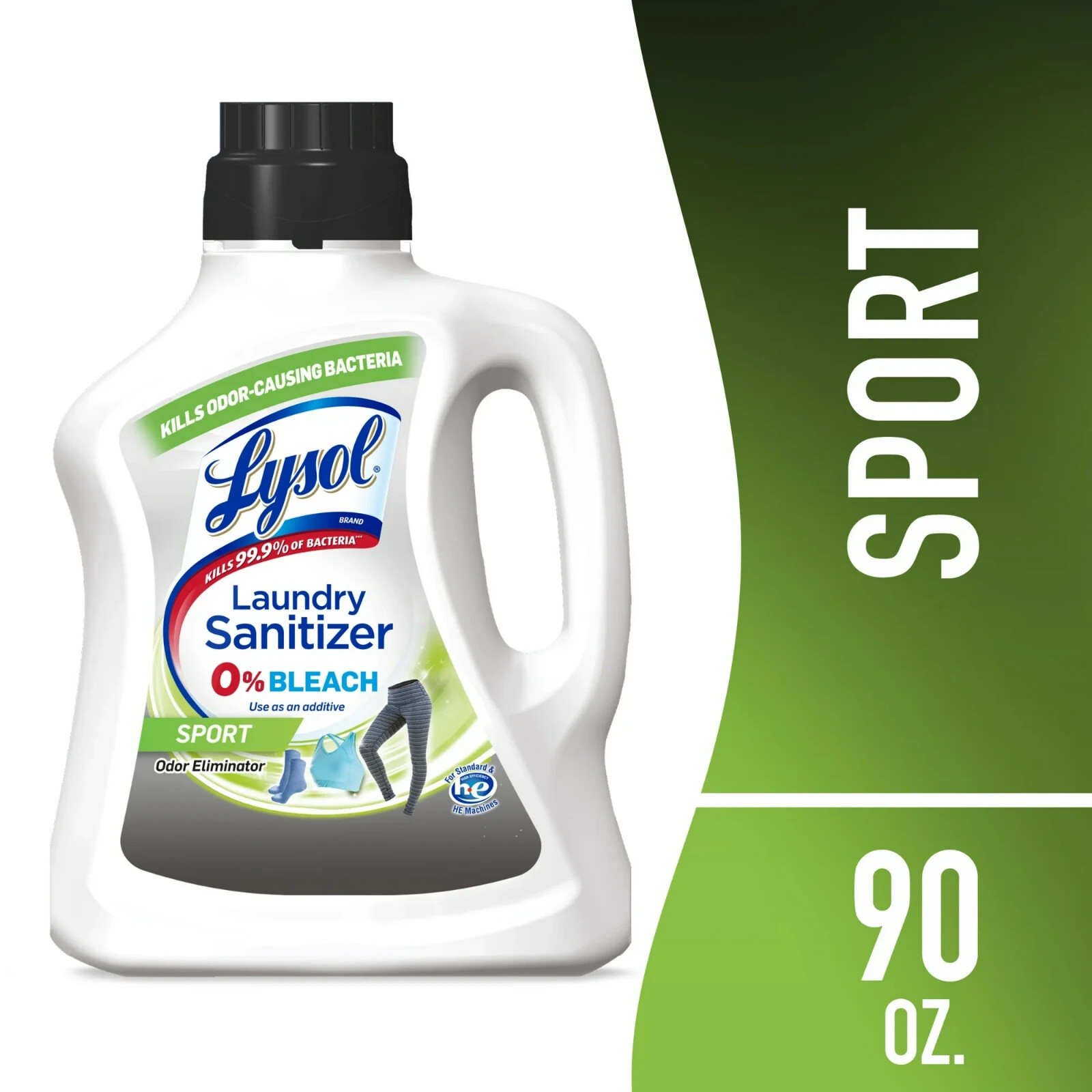 3 packs Lysol® Sport Laundry Sanitizer Additive | Gym Clothes, Activewear, 90 oz