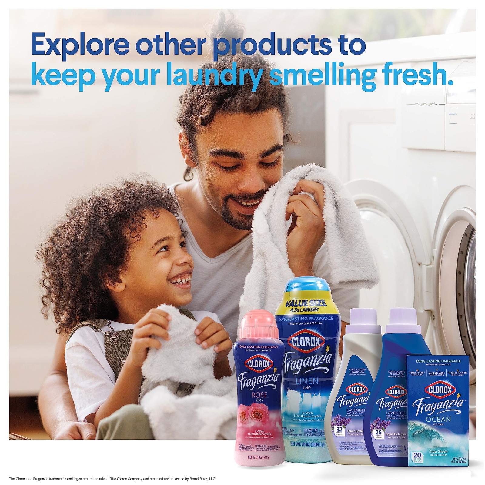 Clorox Fraganzia Laundry Crystals Spring Scent Fabric Freshener 1 Count Pack