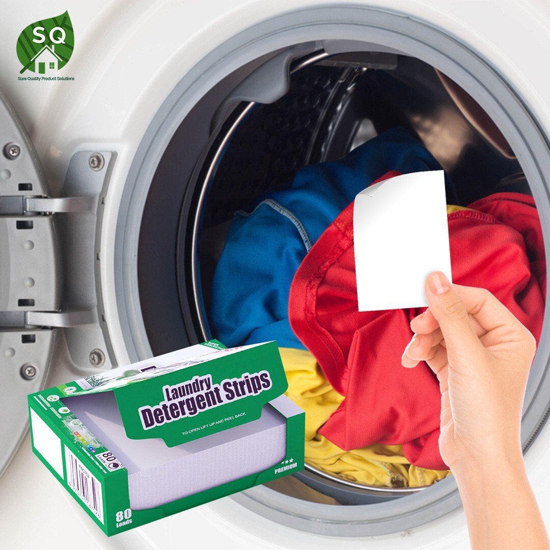 SQ Eco Laundry Strips – Free and Clear 80 loads (Pack of 4)