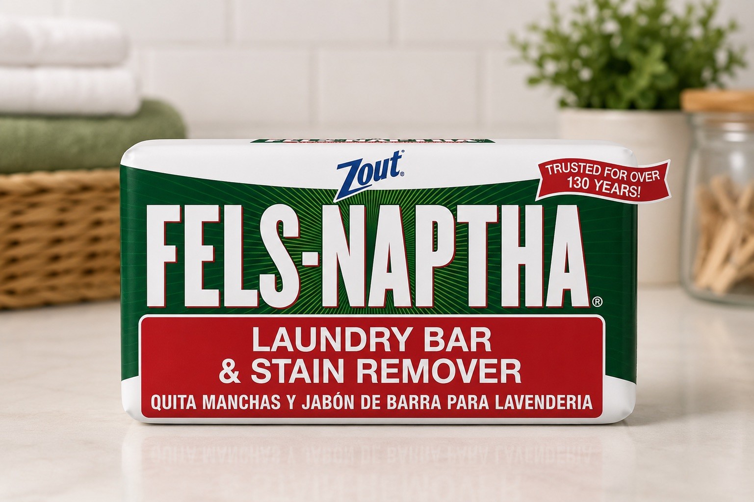 Fels Naptha Laundry Soap Bar – 5.0 oz – 2 pk