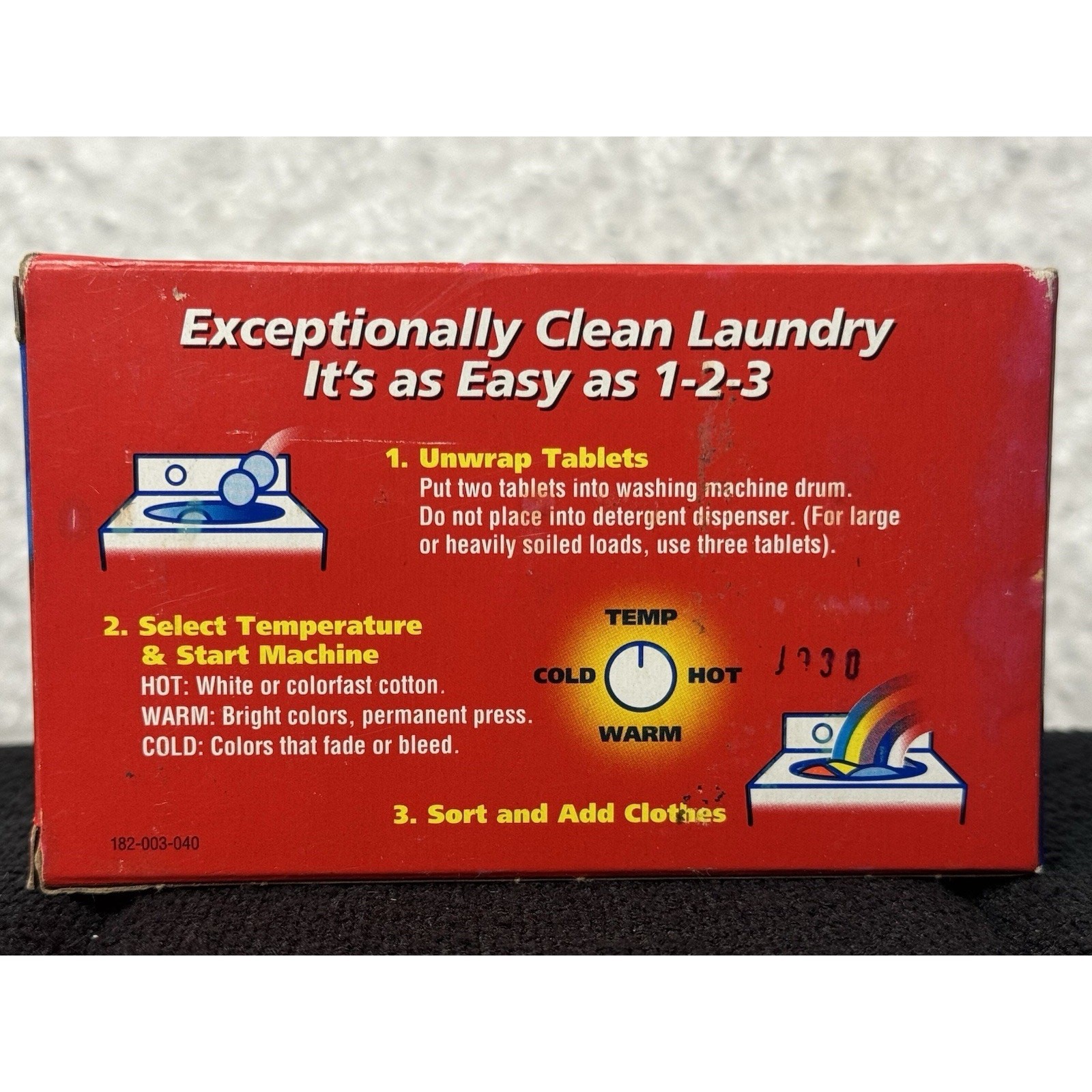 Vintage WISK Laundry Tablets 2000 Sample 2 Box