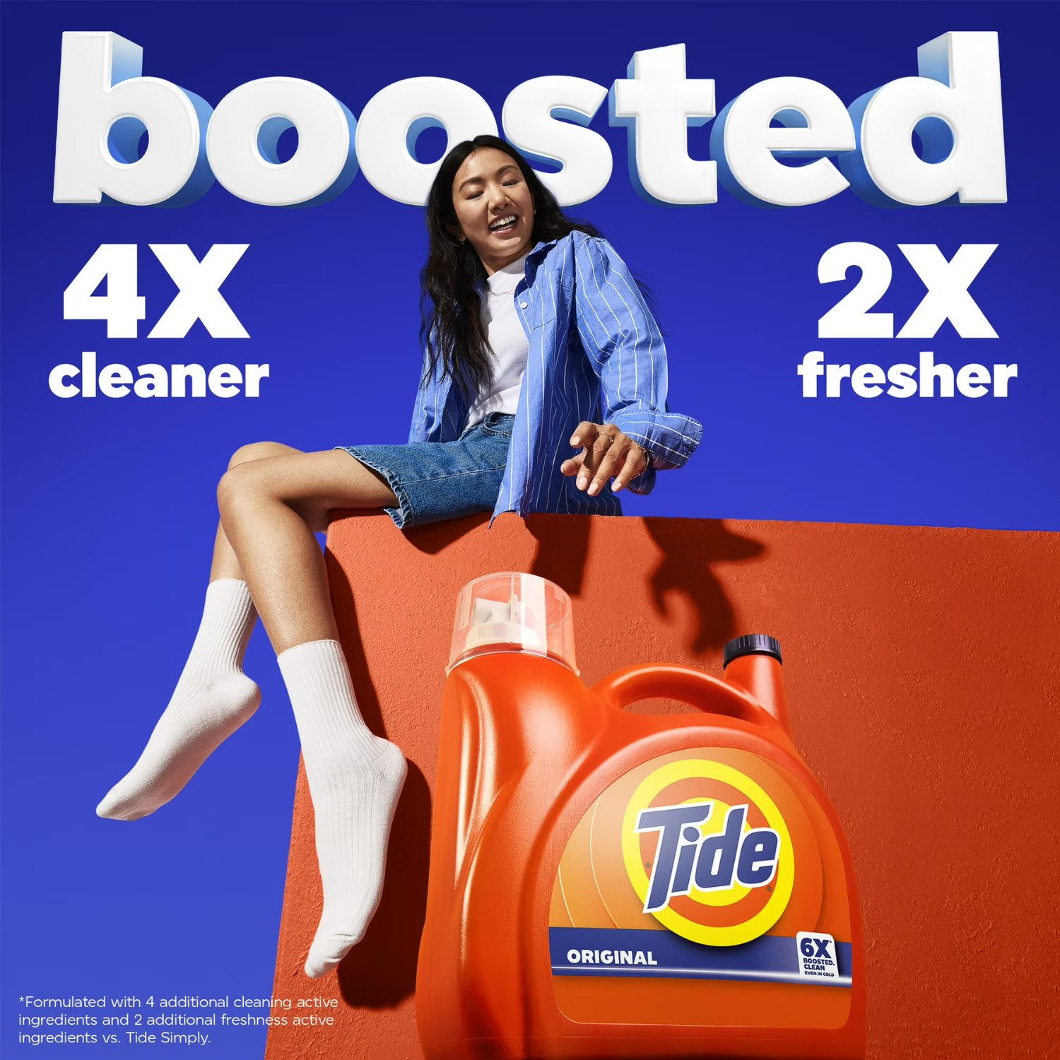 Tide Liquid Laundry Detergent Original 132oz 100 Loads HE Compatible, 2 Pack