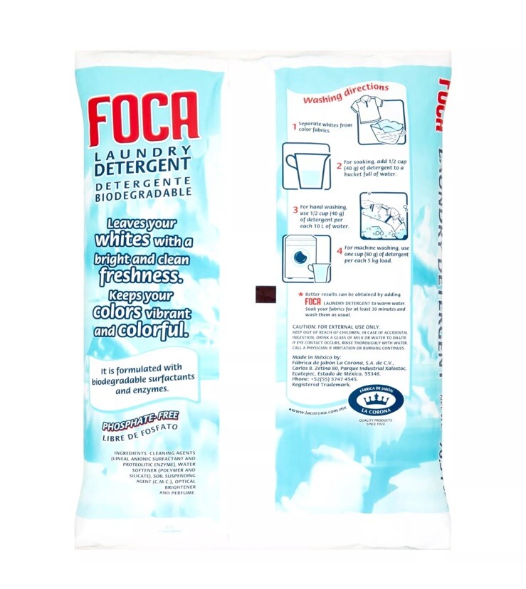 (3 pack) Foca Biodegradable Laundry Detergent, 70.54 Ounce