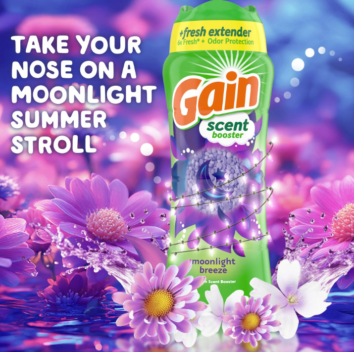 Gain Fireworks Laundry Scent Booster Beads, Moonlight Breeze Scent, 30.1 oz