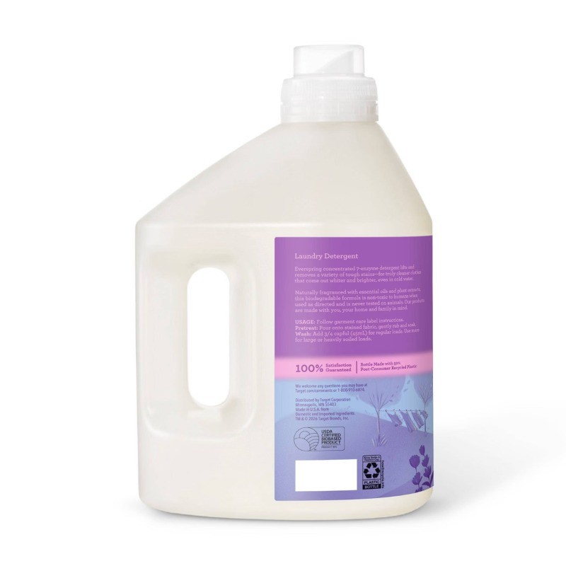 Lavender & Bergamot Concentrated Liquid Laundry Detergent 64 Loads – 100 fl oz