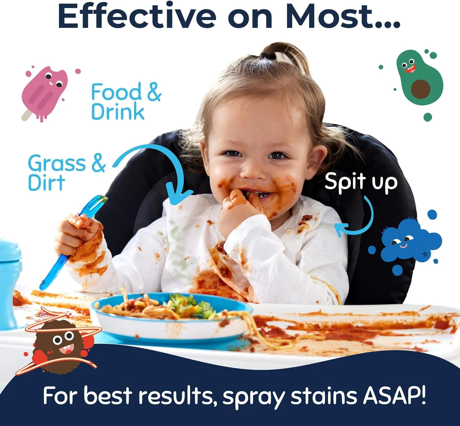 Miss Mouth’s Messy Eater Stain Treater Spray, Laundry Stain Remover, 4 Oz | Newb