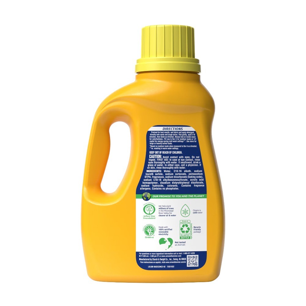 Laundry Detergent Liquid, Clean Burst, 10 Extra Loads, 43 fl oz, 43 Loads