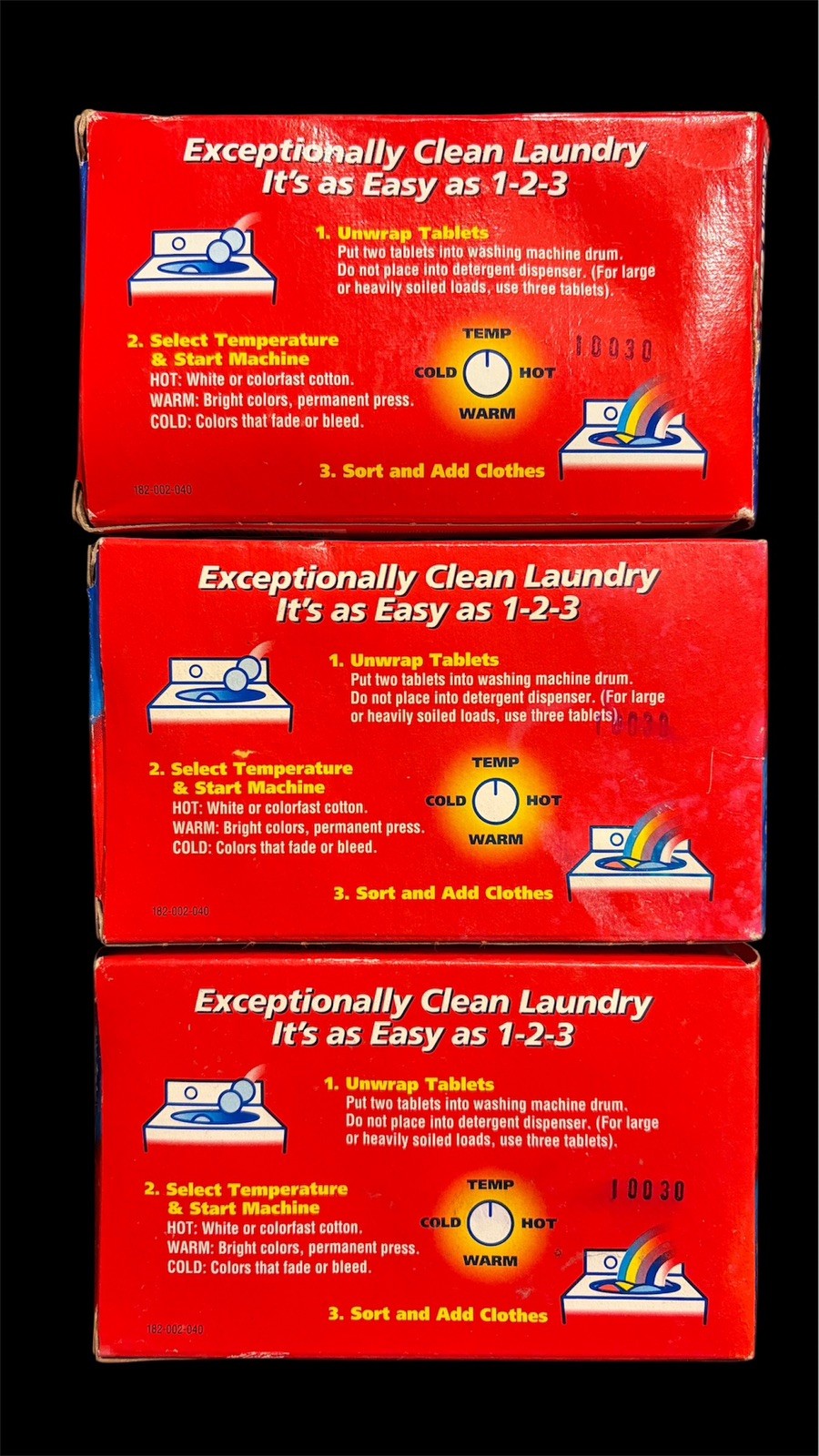 3 Boxes-Wisk Dual Action Tablets Laundry Detergent 2 Pack Each Discontinued New