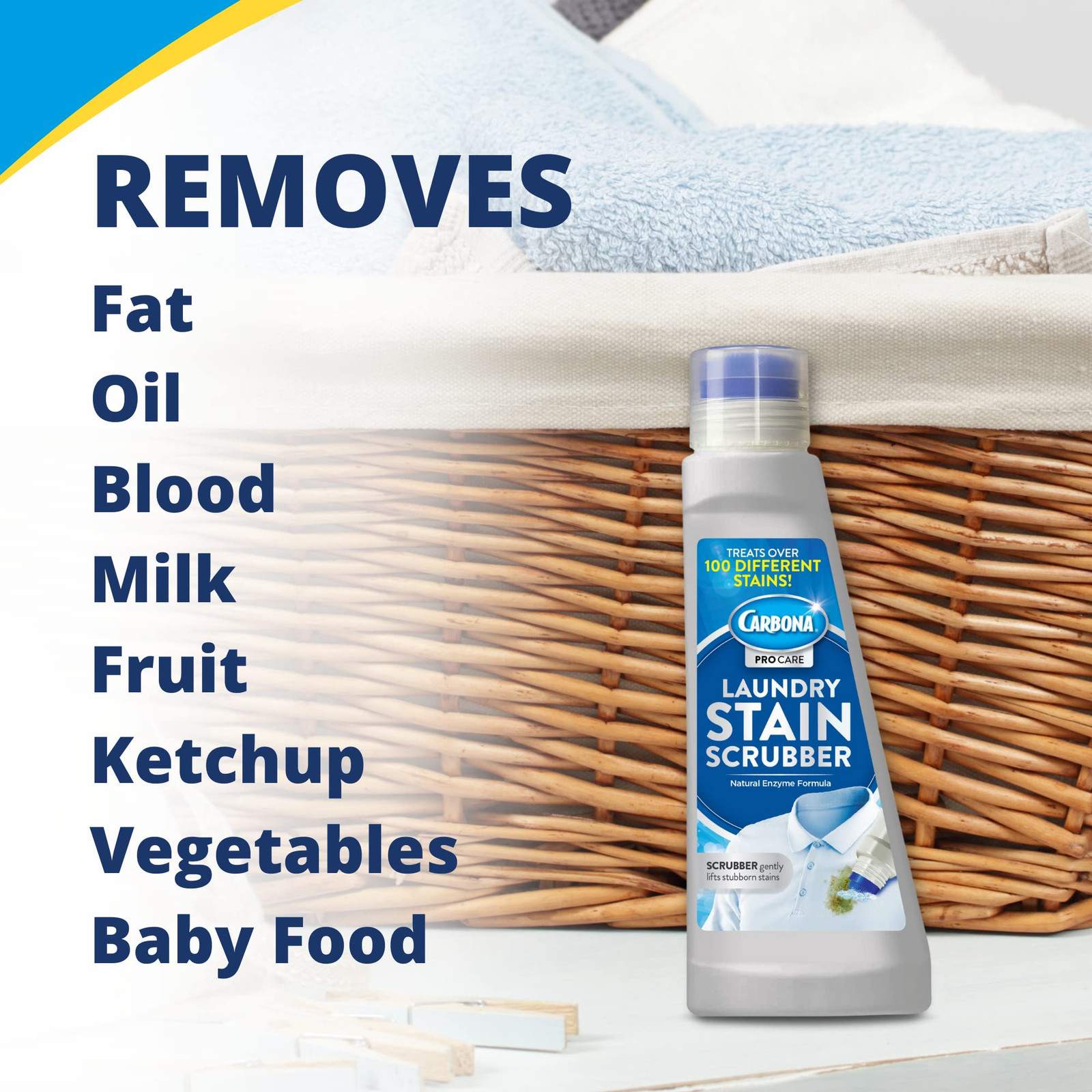 Carbona Laundry Stain Scrubber 8.4 Fl Oz Extra Strength Stain Remover