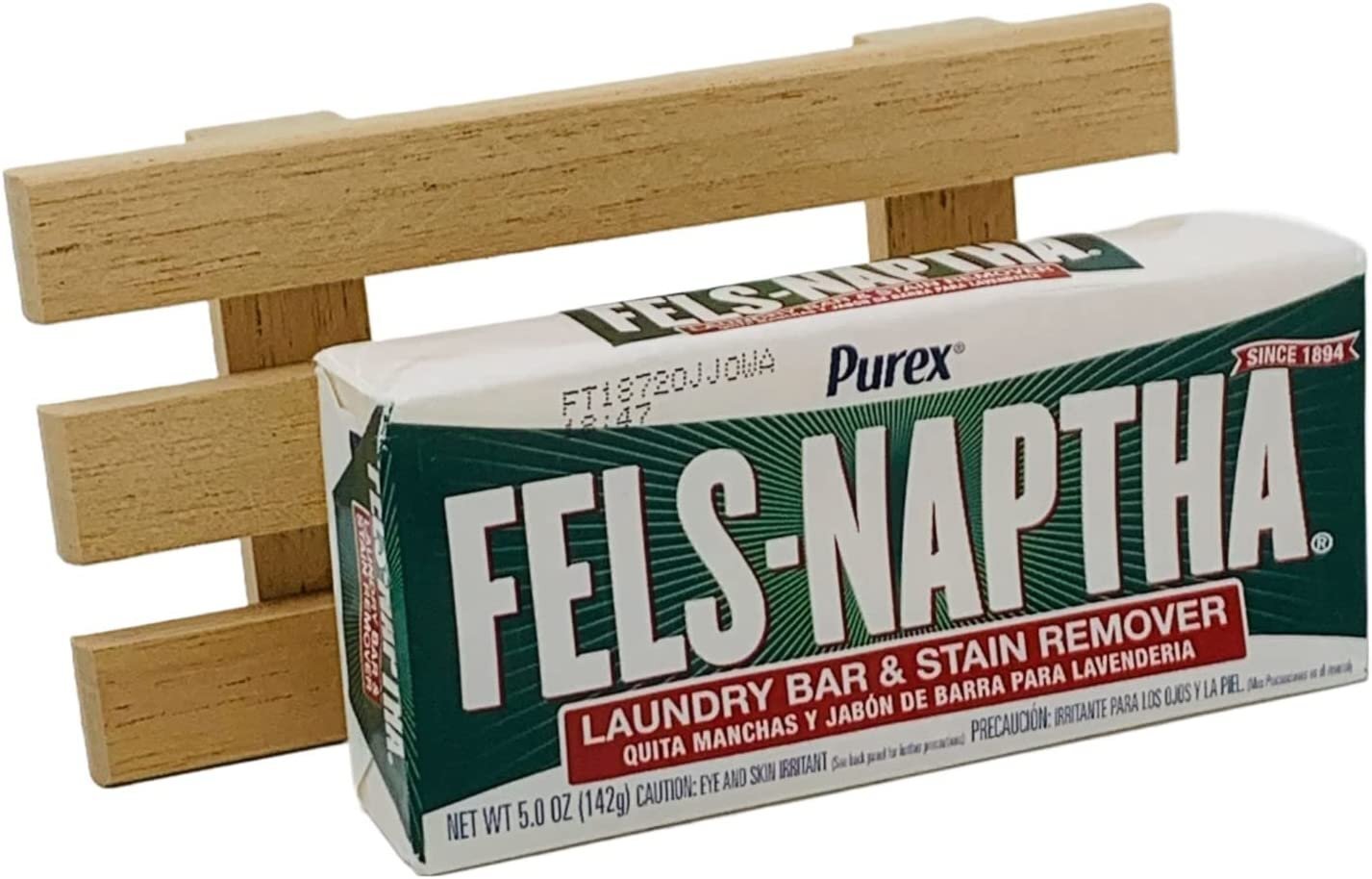 Fels-Naptha Laundry Bar Soap – 5 Ounce Stain Remover with a Hand Crafted Soap…