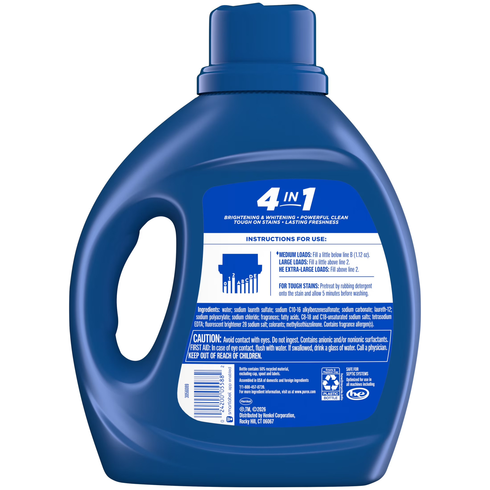 Fresh Mountain Breeze Liquid Detergent, 66 fl oz, 58 loads