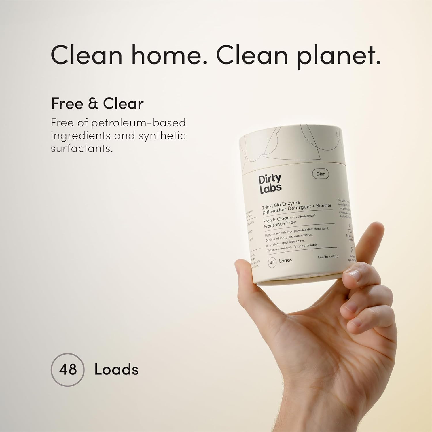 | Dishwasher Detergent and Booster | Scent Free | 48 Loads (1 Lb) | Ultra Clean,
