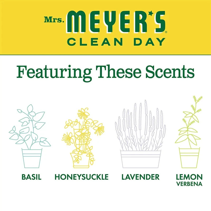 2-Pack Mrs. Meyer’s Liquid Laundry Detergent Lemon Verbena 64oz Each Mrs Meyers