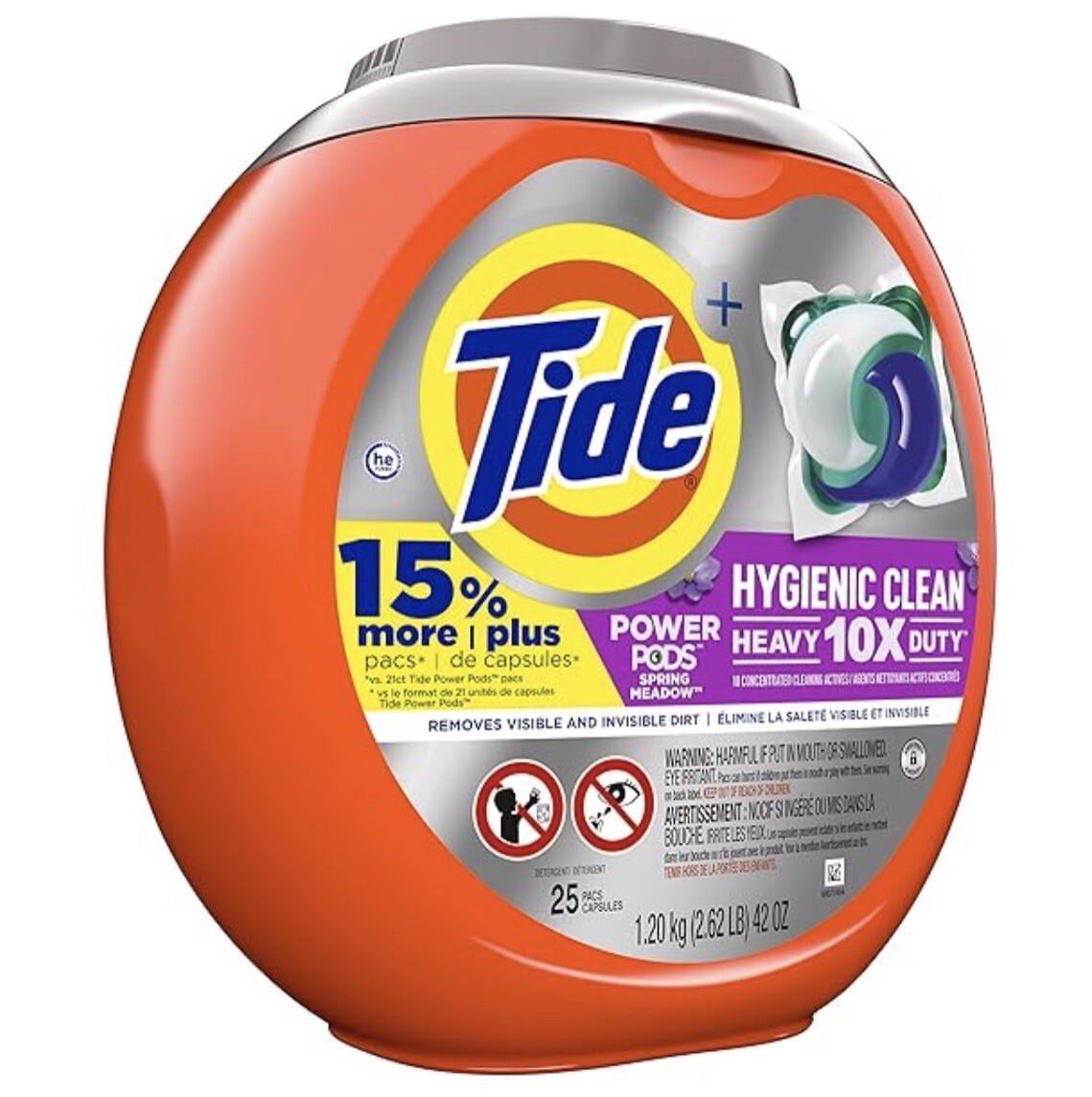 Tide Power Pods + Hygienic Clean 25 Ct