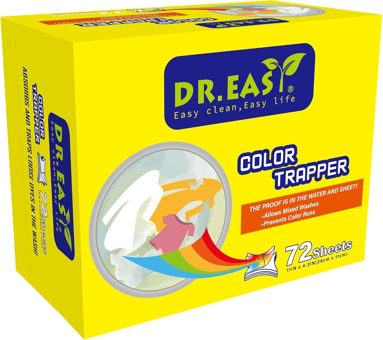 Unscented Color Catcher Sheets, 72 Count, Dye & Fluorescent Remover