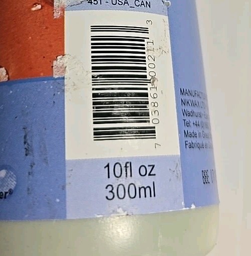 Nikwax Softshell Proof Wash In Waterproofing 10oz / 300ml New