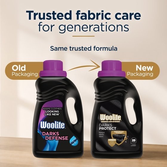 (2 pack) Woolite Darks Defense Liquid Laundry Detergent – Protects Dark Clothes